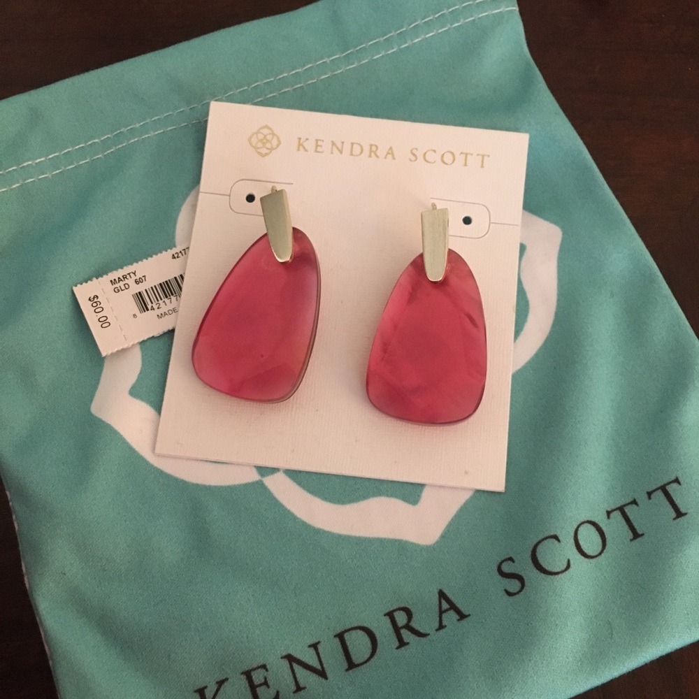 SOLD NWT Marty earrings in pink and gold
